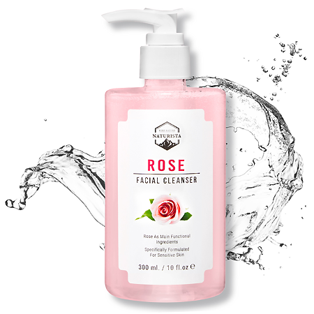 Naturista Rose Facial Cleanser 300ml  เจลล้างหน้าจากสารสกัดกุหลาบ ช่วยกระตุ้นการสร้าง Collagen ช่วยให้รูขุมขนดูกระชับ สูตรอ่อนโยน ช่วยให้ความชุ่มชื่น ปราศจากสิ่งสกปรกตกค้าง ผิวหน้ากลับมาใสอีกครั้ง