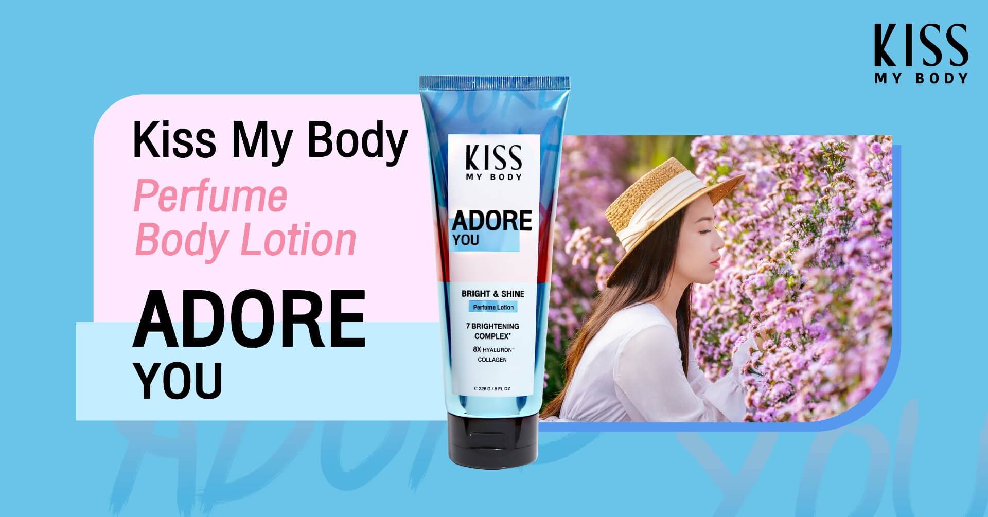 Kiss My Body,Kiss My Body Bright & Shine Perfume Lotion, Body Bright & Shine Perfume Lotion,โลชั่นน้ำหอม,Lotion,โลชั่น